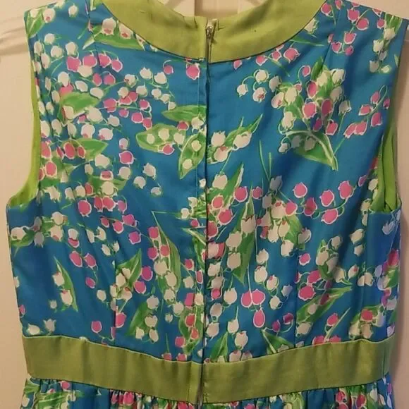 Vintage I.Magnin & Co. Silk Floral Dress, EUC - Picture 4 of 5